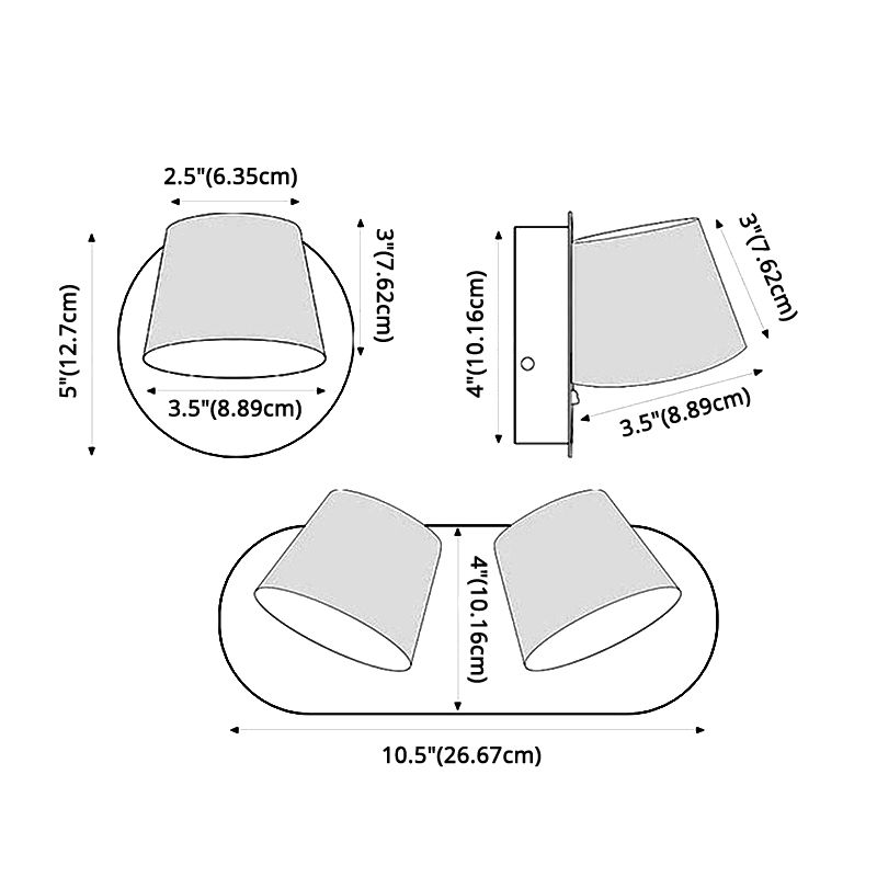 Moderne Wandleuchte einstellbare rotbare LED -Lichtraum Innenleuchte in Innenräumen