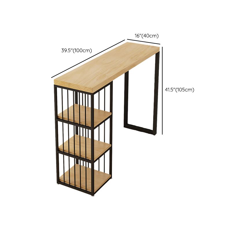 Modern Rectangle Bar Table Set 1/2/3 Pcs Solid Wood Bar Table Set