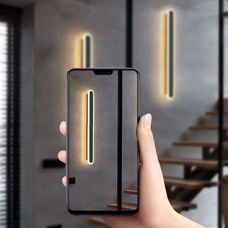 Metal lineare a forma di parete sconce moderna stile 1 luce da parete leggera luce