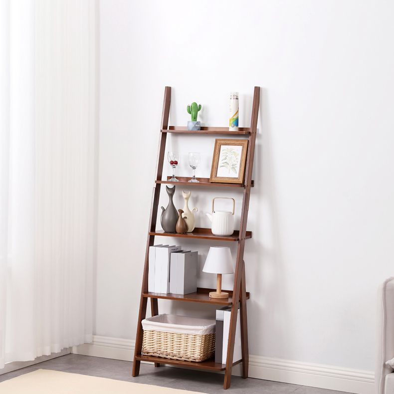 Modern Style Bookshelf Wood Open Back Bookcase for Home Office