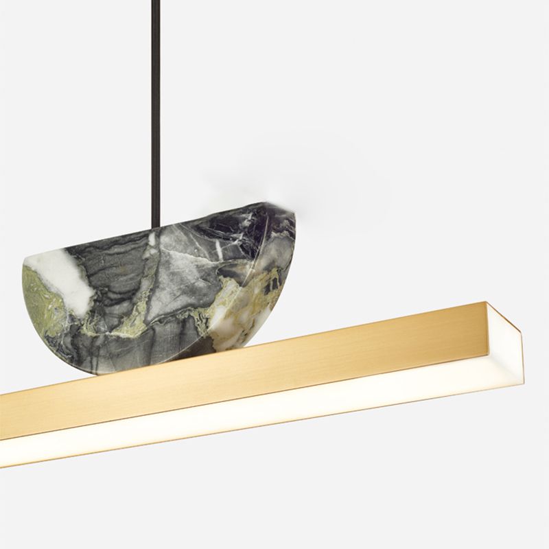 Nordic Modern Island Light Küche Esszimmer LED -Streifen Kronleuchter Leuchte