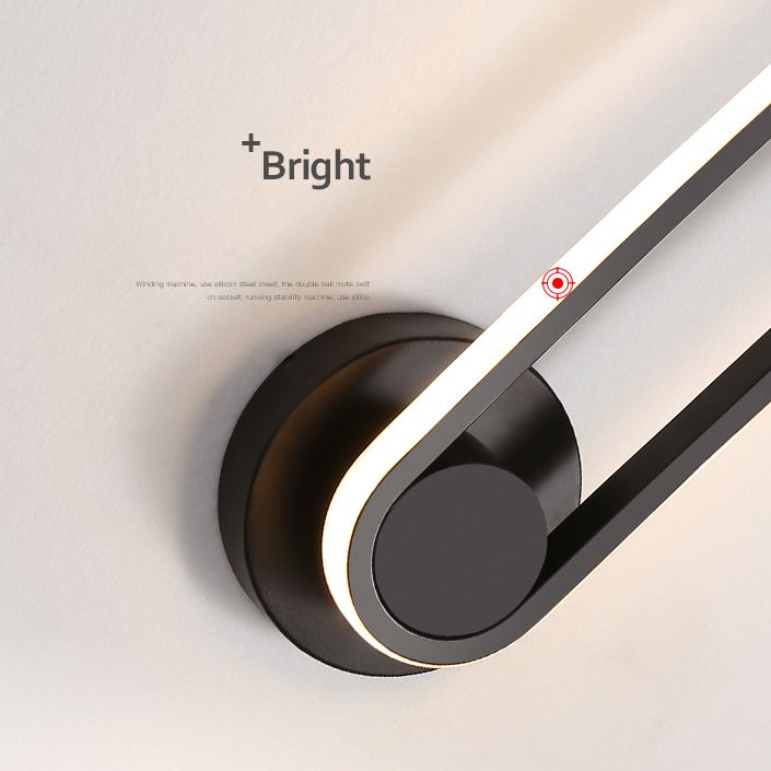 Apliques de pared oblata de estilo minimalista moderno placas de luz