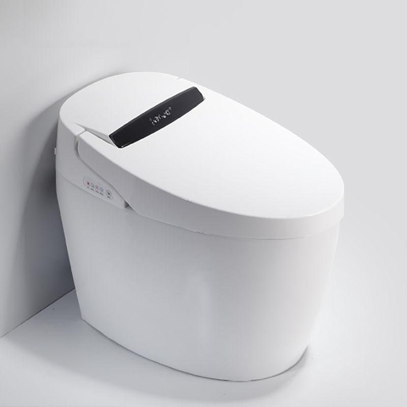 White Finish Floor Standing Bidet with Heated Seat Elongated Bidet
