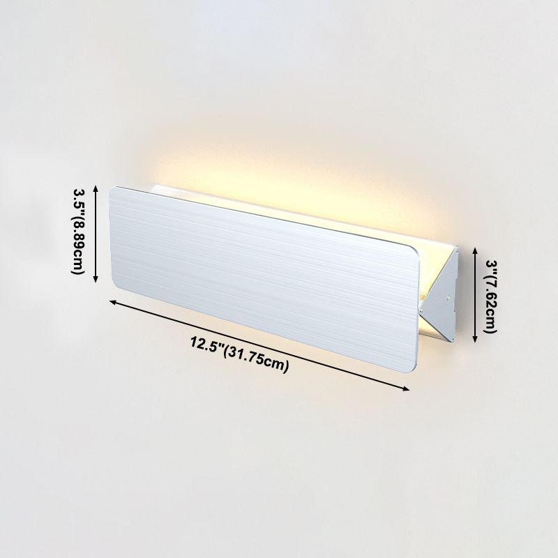 Salon du salon Murminalisme moderne minimalisme LED Rectangular Wall Mount Éclairage