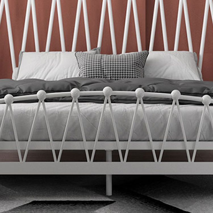 Metal Open-Frame Bed Modern & Contemporary Standard Bed with Arched Headboard