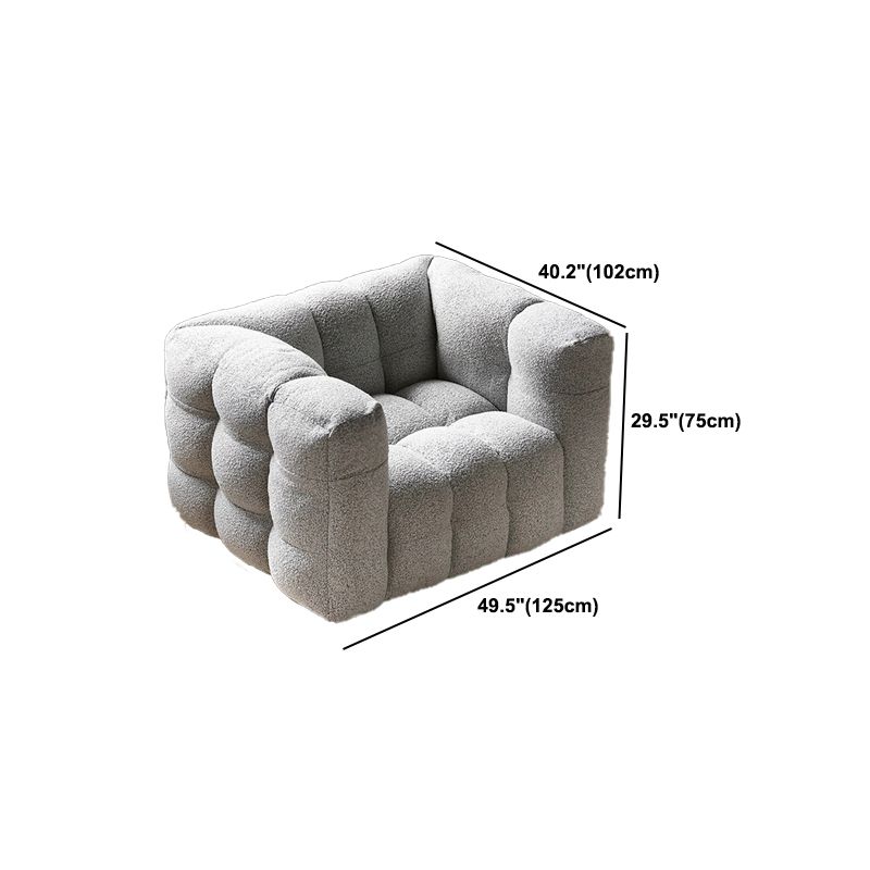 Contemporary Wooden Standard Sofa Tuxedo Arm Tight Back Sofa