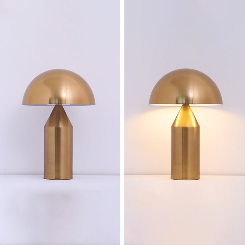 Metal Dome Night Table Lamps Modern Style 1 Light Table Light