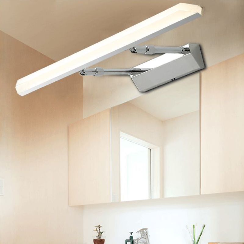 Modern Simple Stainless Steel Vanity Light Geometry Scalable Led Vanity Lamp for Bedroom