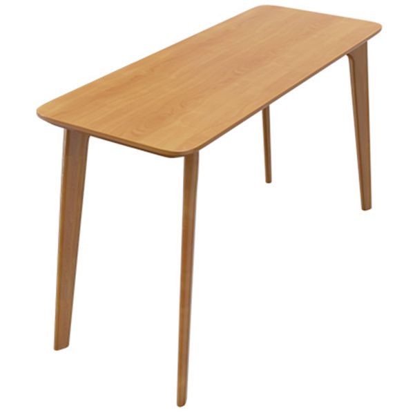 Modern Style Office Desk Curved Solid Wood Parsons Desk for Home