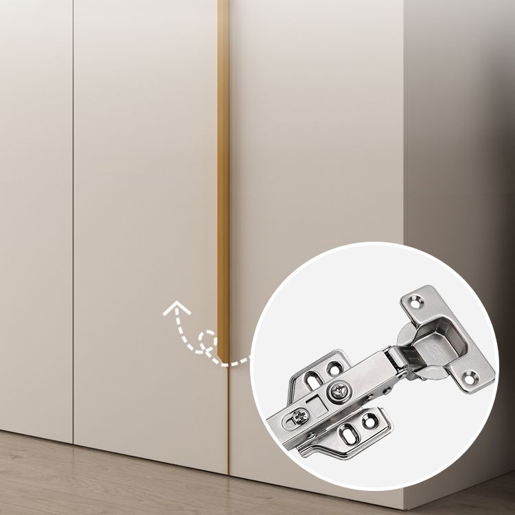 White Colour Wardrobe Contemporary Wooden Wardrobe Closet with Drawer