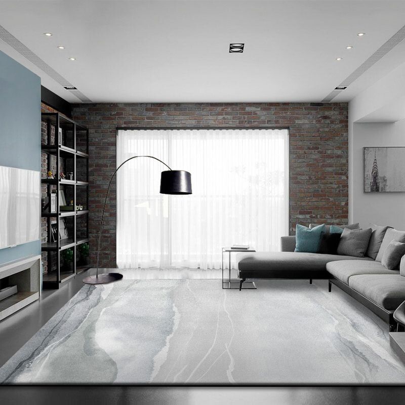 Lichtgrijze vlekken Tapijten Polyester Modern RUG WACHTABLE RUG VOOR LIDE ROOM