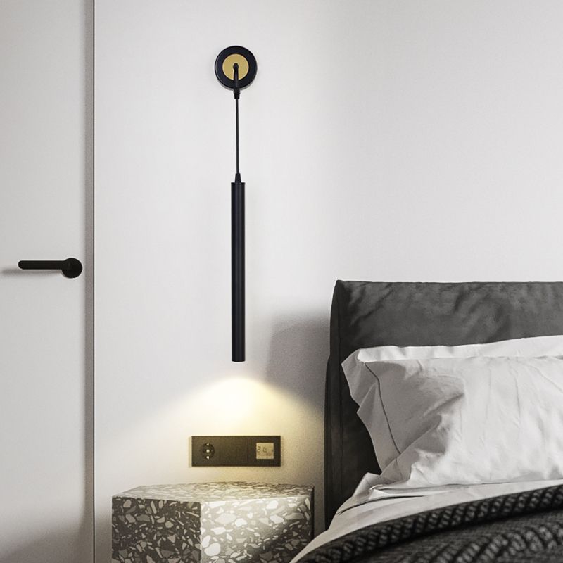 Illuminazione da parete in metallo in metallo lineare in stile moderno fullpocce a parete singola