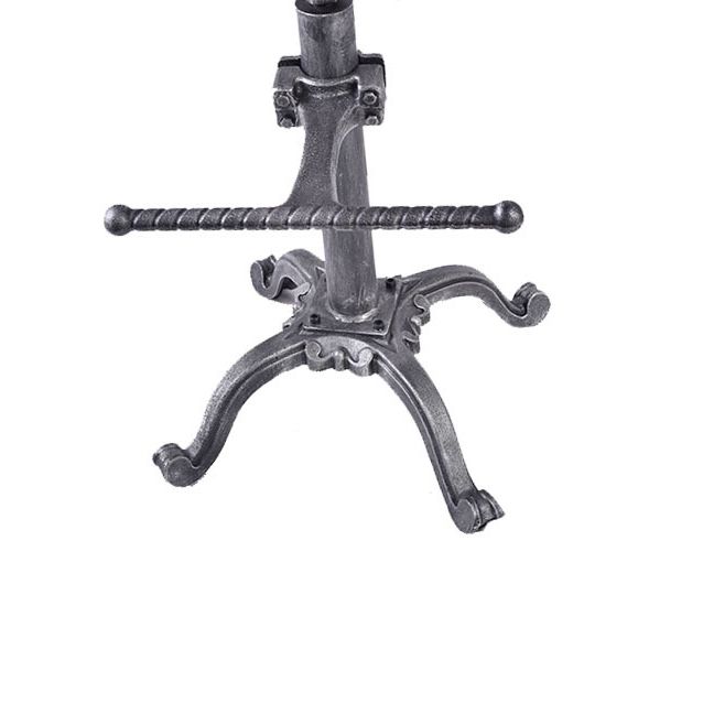 Single Modern Style Bar-stool with Swivel Adjustable Height Iron Footrest for Kitchen Bar