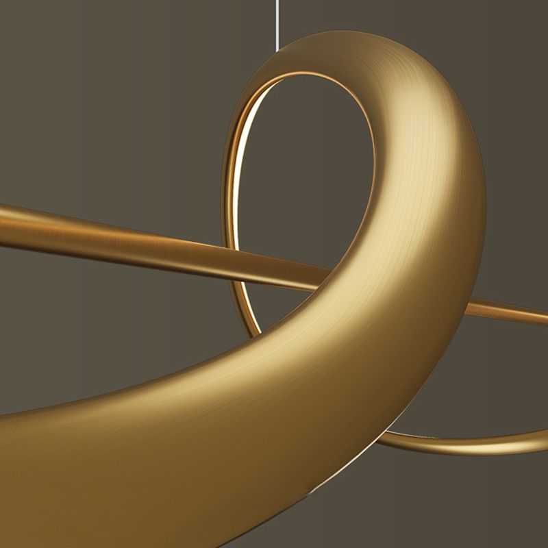 Unique Shape Modern Pendant Lighting Fixtures Metal 1 Light Island Light Fixture