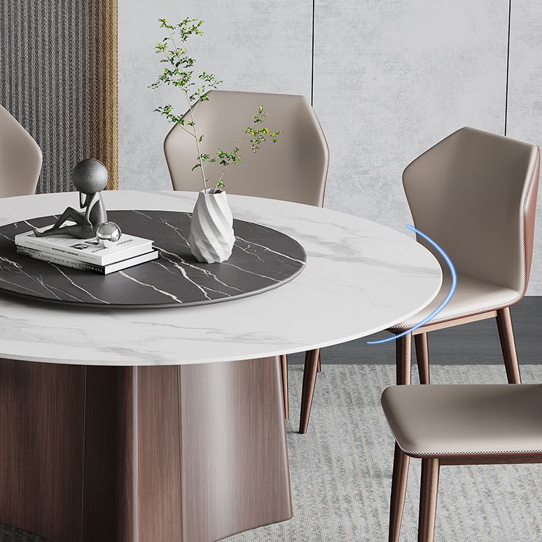 Contemporary 1/3/4/7/11 Pieces Furniture Round Stone Dining Set for Home