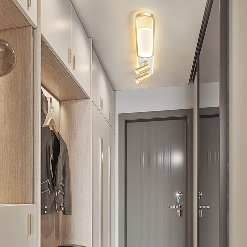 MODERNY SEMPLICITÀ LED OLLOGGIO LED SEMI FLUSH METALE LIGHITÀ IN IN INDIETTO