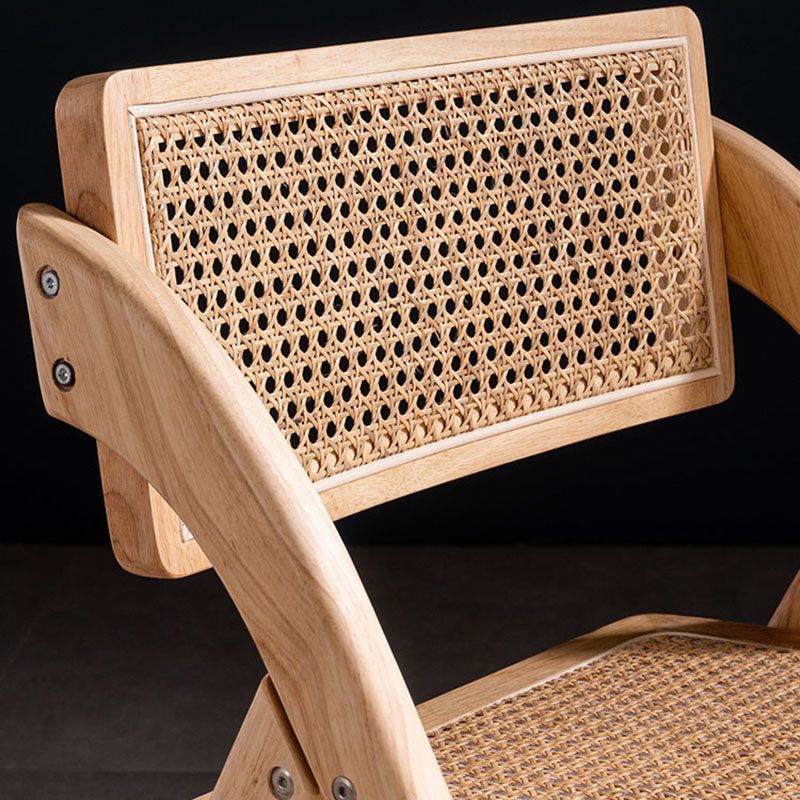 Contemporary Kitchen Chairs Dining Open Back Armless Side Chair with Wooden Legs