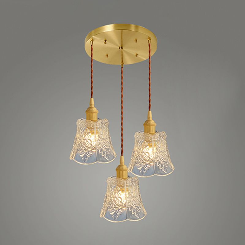 Pendante de style minimalisme moderne Shade en verre de verre pendante pour la barre de chevet