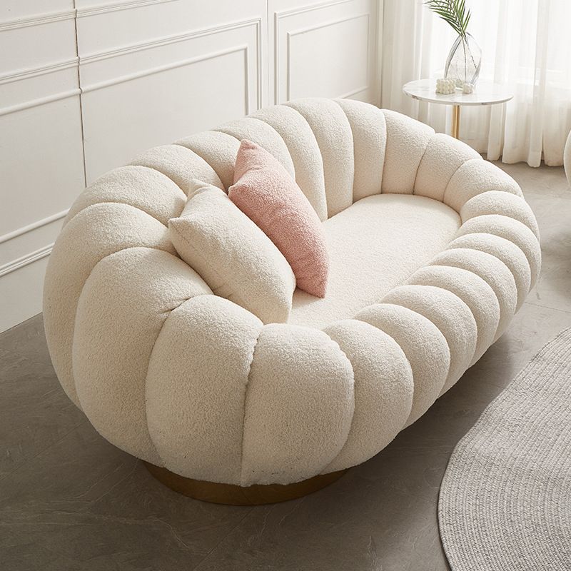 29.5" H Modern Sewn Pillow Back Slope Arm Loveseat for Living Room