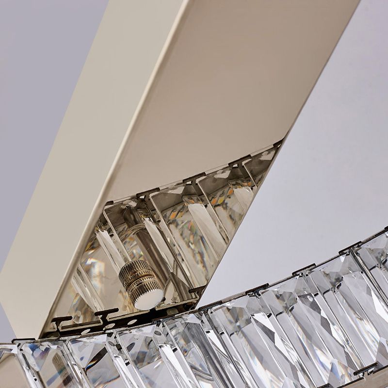 Geometric Flush Mount Contemporary Crystal Flush Ceiling Light Fixture