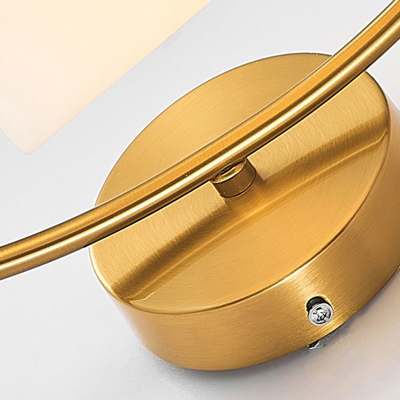 Modernist Wall Sconce Metal Sconce Lighting in Gold for Bedroom