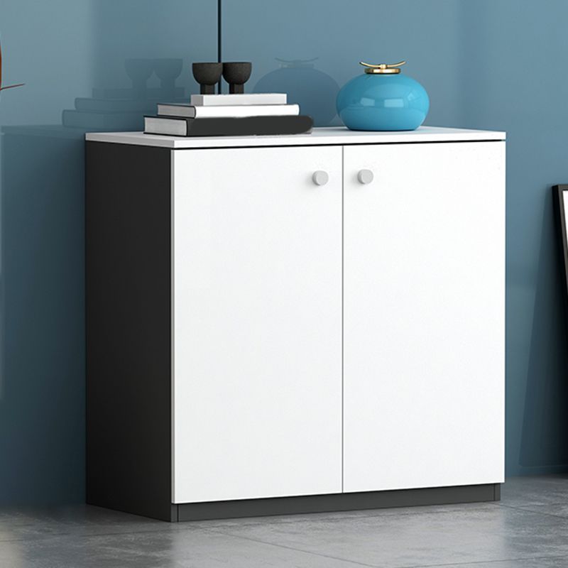 Modern File Cabinet Wood Vertical Home or Office Storage Shelves File Cabinet