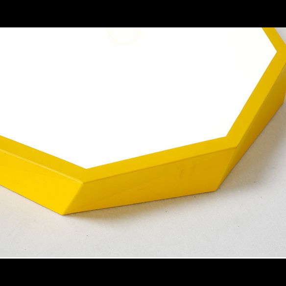 Faceted Flush Mount Ceiling Light Contemporary Acrylic Ceiling Mount Chandelier for Bedroom