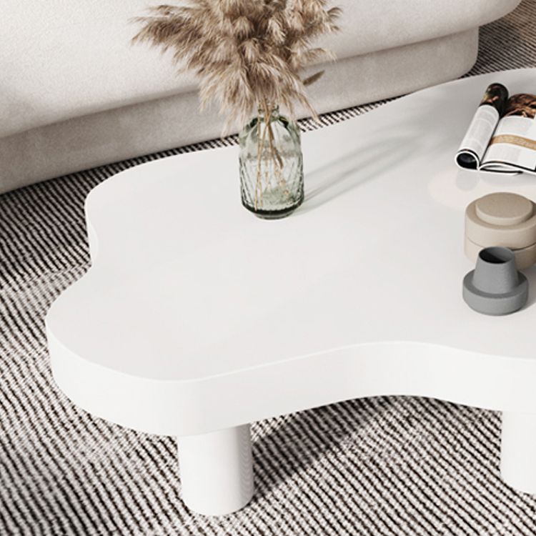 3 Legs Cocktail Table Nordic Solid Wood Free Form Single Coffee Table