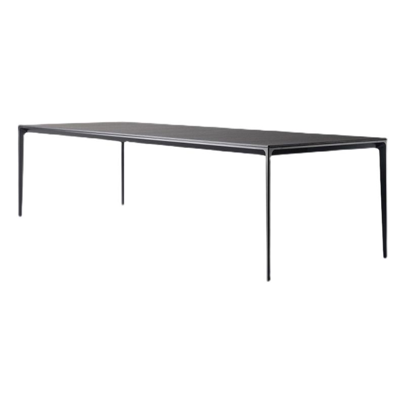 Gesinterde stenen krasbestendige tafel eenvoud stijl 4 poten basis rechthoektafel