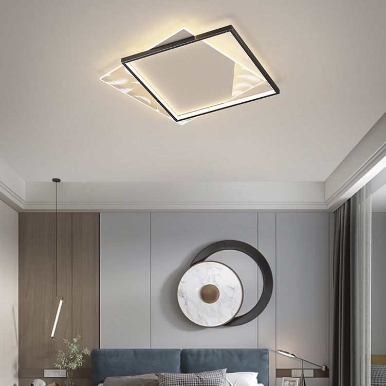 Dubbele vierkante inbouwlamp Moderne LED-plafondlamp voor woonkamer