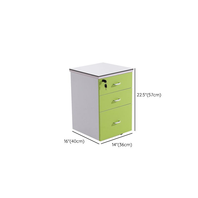 Modern Vertical Filing Cabinet Wood File Cabinet with Locking Storage