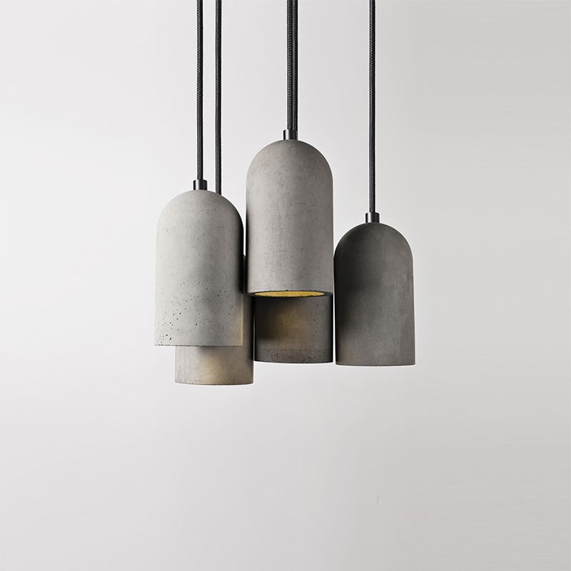 Modern Cement Pendulum Light 1-Light hangend plafondlicht voor eetkamer