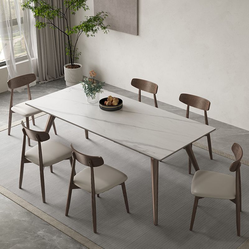 Modern Style Furniture Rectangle Stone Dining Room Table for Kitchen