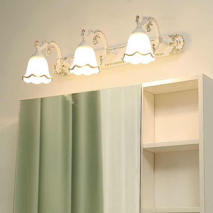 Modern Style Geometric Wall Mounted Lamps Metal Multi Lights Vanity Wall Sconce