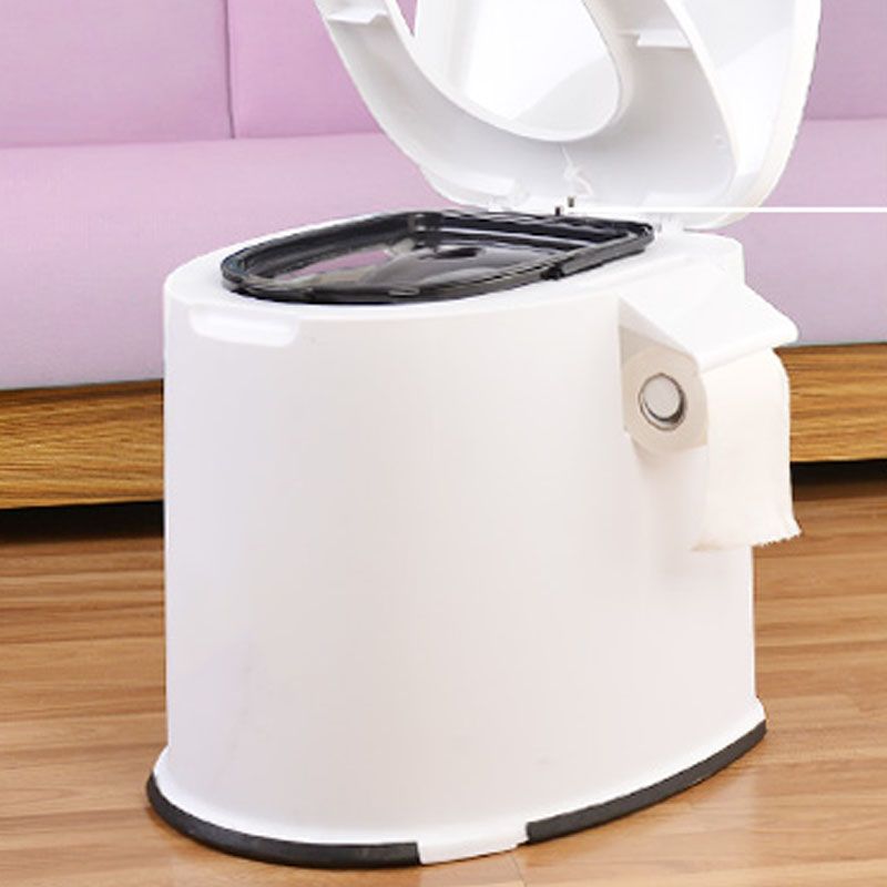 Contemporary Plastic Toilet Floor Mounted Toilet Bowl with Seat for Bathroom