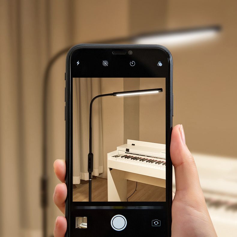 1 lampadaire linéaire léger les lampes standard en métal moderne pour le salon