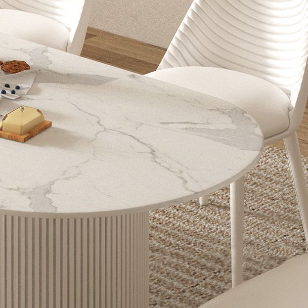 Modern 1/2/4/5/7 Pieces Dining Set Rectangle Stone Dining Table for Dining Room