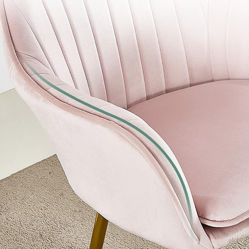 Flared Arms Solid Color 23.6"Wide Armchair with Basic Four Legs