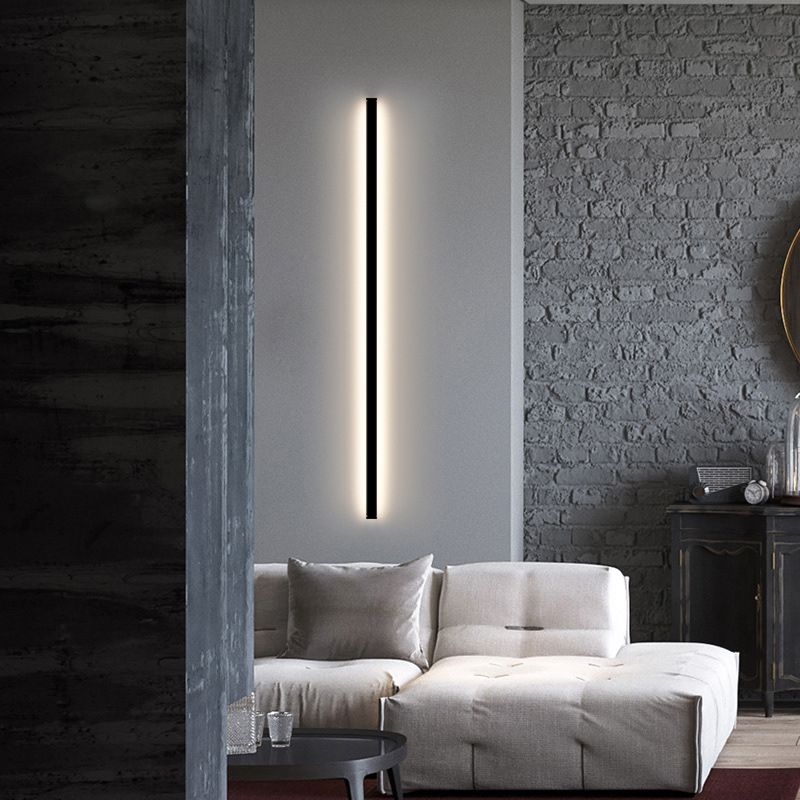 Moderner Stil linearer Wandleuchten Metall 1 Licht Wandleuchte Leuchten