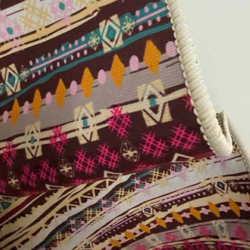 Shabby Chic Landscape Printed Rug Color Mixed Polyester Area Carpet Non-Slip Backing Rug for Living Room