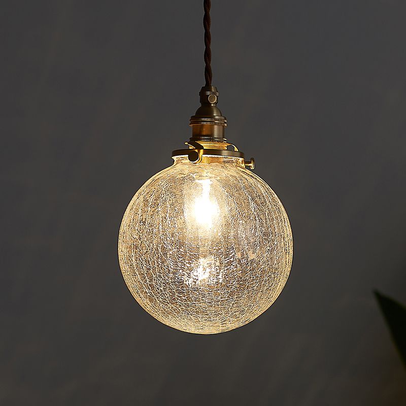 Sfera industriale Luce a soffitto Luce a sospensione a sospensione di vetro singolo per soggiorno