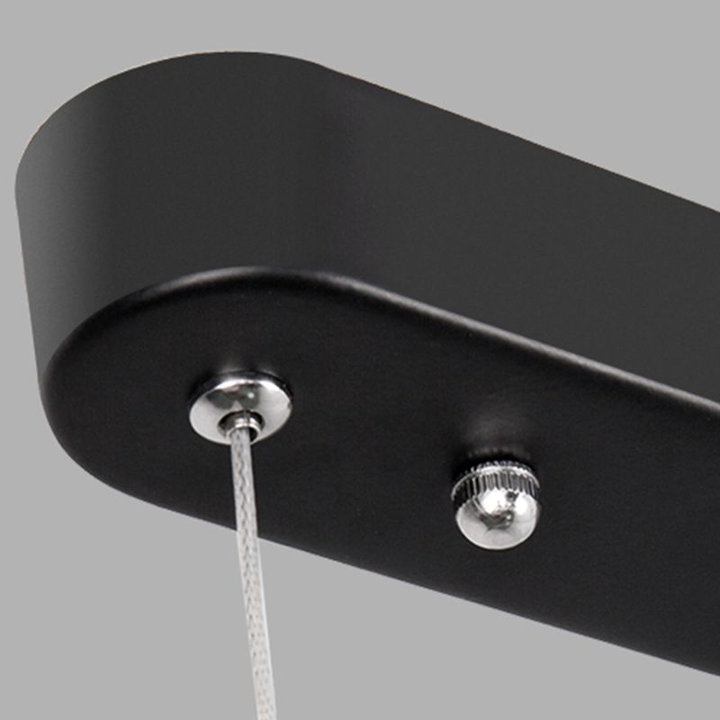 Nordic Modern Island Light LED Simple Rectangle Aluminum Pendant Light Fixture