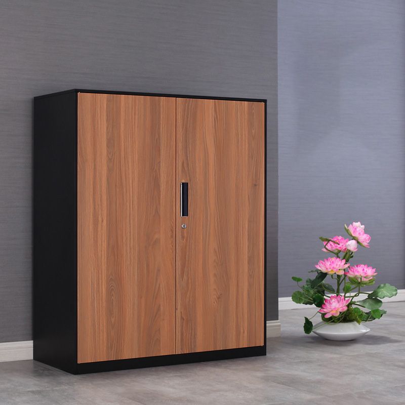 Industrial File Cabinet Adjustable Storage Shelves Wood Fireproof Cabinet