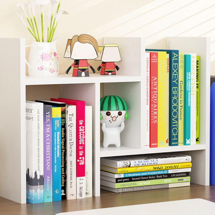 Modern Style 17.8"H Bookshelf Open Back Wood Bookcase for Home Office