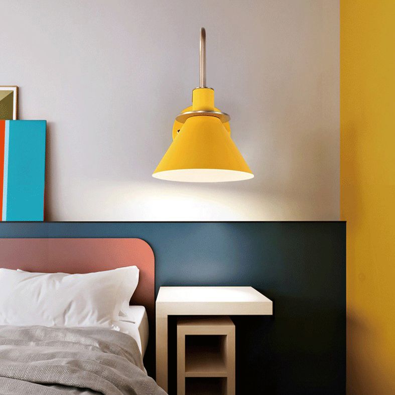 6 couilles lampe à paroi macaron en option unique Bulbe de style nordique Nordic Cone Light pour le couloir de la chambre à coucher