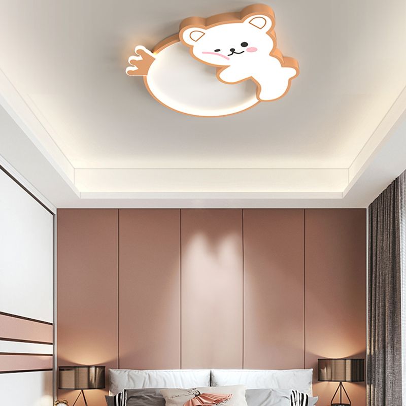 Ours Style Simple LED plafonniers belle lampe encastrée pour chambre chambre d'enfant