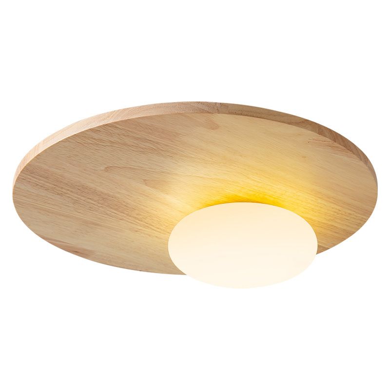 Modern Ceiling Light Wood Flush Mount Lighting for Hallway and Home