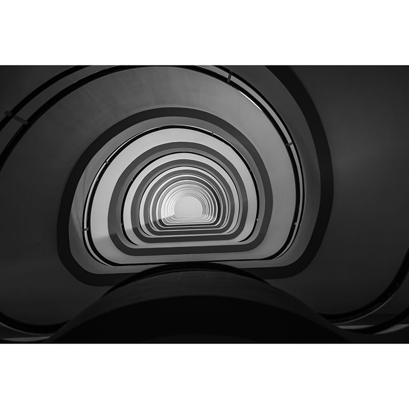 Spiral Staircase Wall Mural Decorative Eco-friendly Mural Wallpaper for Living Room