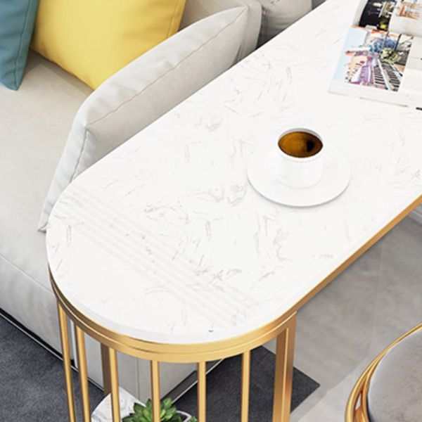 Dining Room Glam Style Bar Table Marble Top 42-inch Height Pub Table