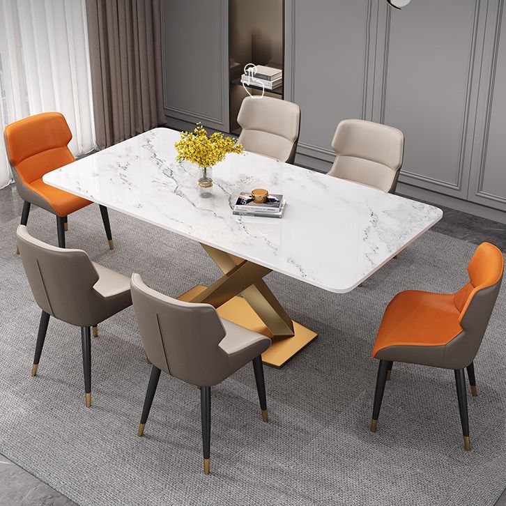 Nordic Style Metal Chair Wingback Kitchen Side Chair for Dinning Room